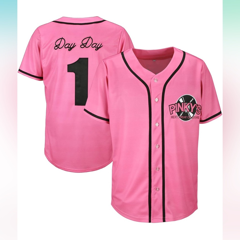 New Men's Pinky's Next Friday Movie Baseball Jersey
Day Day CD Store Sports Fan